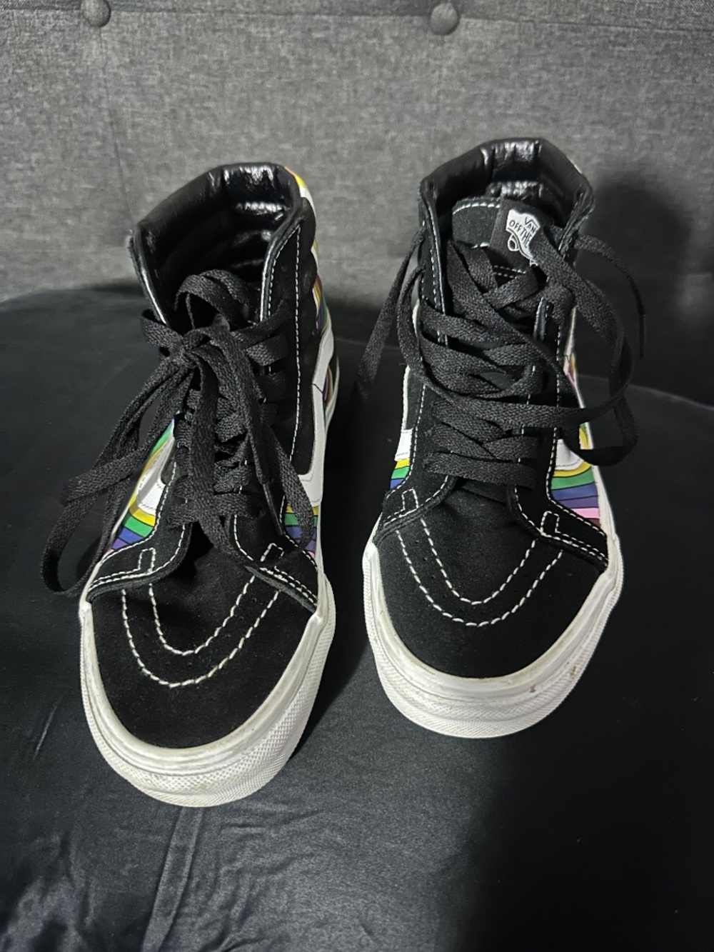 Vans Sk8-Hi Reissue Refract Blk/Tr Wht - Picture 3 of 5